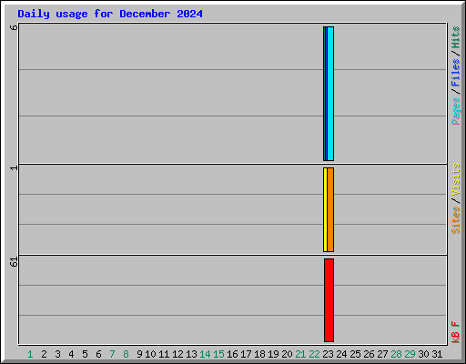 Daily usage for December 2024